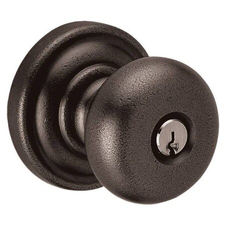 Baldwin Full Dummy Door Knobs Distressed Oil Rubbed Bronze 5206.402.FD
