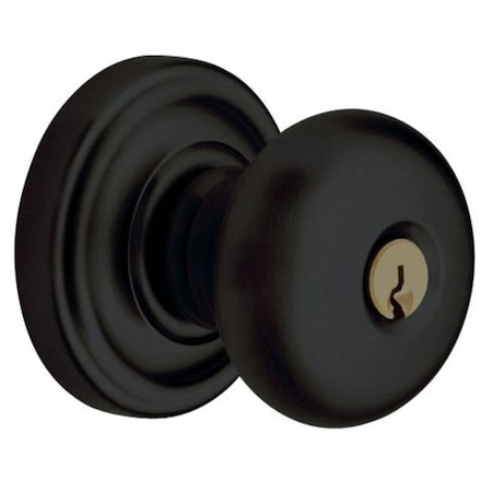 Baldwin Entry Door Knobs Satin Black 5208.190.ENTR