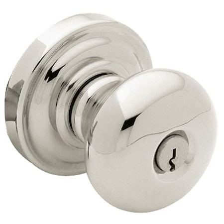 Baldwin Entry Door Knobs Lifetime Bright Nickel 5209.055.ENTR