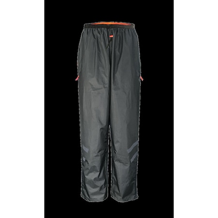 Viking Rain Pants, Lightweight Polyester with PU Backing, Elastic Waist with Drawstring Closure, Size M 910PO-M