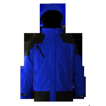 Viking Jacket, Polyester/PU, hook-and-loop, zipper, Blue/Black, M EV400BB-M