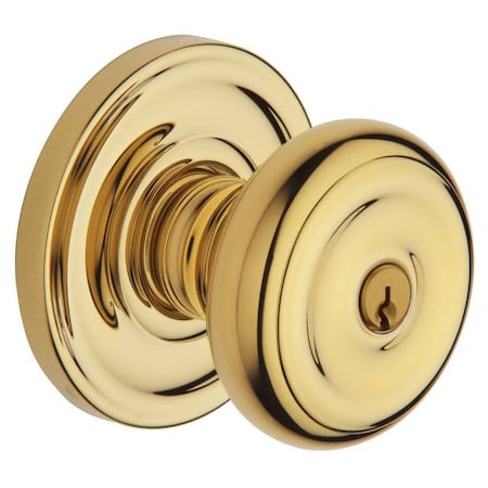 Baldwin Full Dummy Door Knobs Unlacquered Brass 5210.031.FD