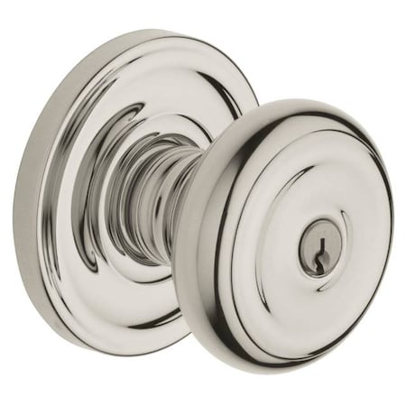 Baldwin Entry Door Knobs Lifetime Bright Nickel by Lifetime Brass 5210.055X003.ENTR