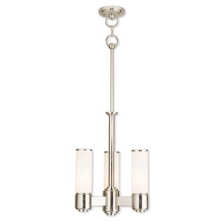 Livex Lighting Weston 3 Light Polished Nickel Mini Chan 52103-35
