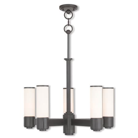 Livex Lighting Weston 5 Light English Bronze Dinette Ch 52105-92
