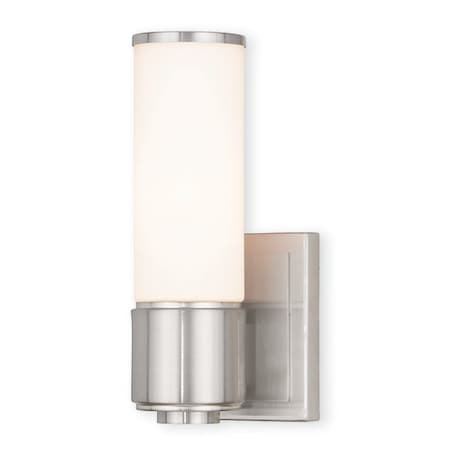 Livex Lighting Weston 1 Light Brushed Nickel ADA Wall S 52121-91