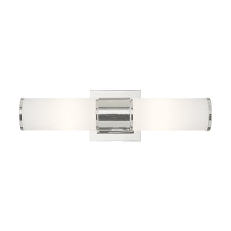 Livex Lighting Weston 2 Light Polished Nickel ADA Wall Sconce/ Bath Vanity 52122-35
