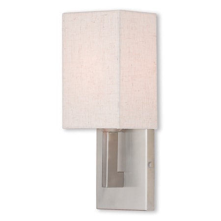 Livex Lighting Meridian 1 Light Brushed Nickel ADA Wall 52131-91
