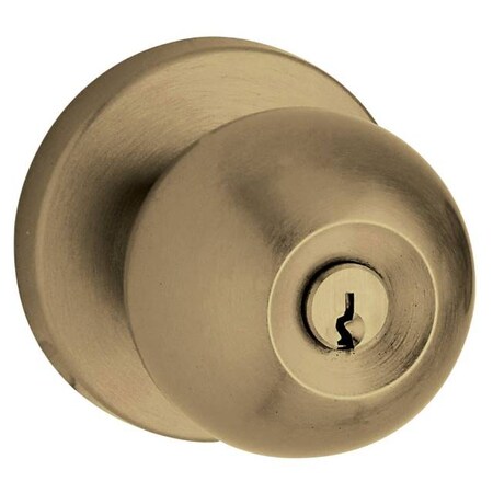 Baldwin Full Dummy Door Knobs Antique Brass 5215.050.FD
