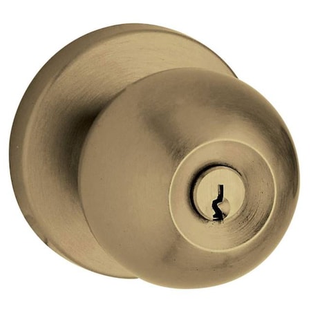 Baldwin Full Dummy Door Knobs Antique Brass 5216.050.FD