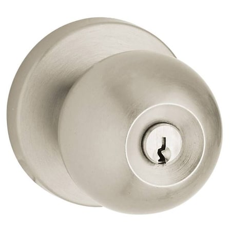 Baldwin Full Dummy Door Knobs Lifetime Satin Nickel 5216.056.FD
