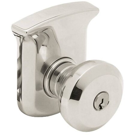 Baldwin Full Dummy Door Knobs Lifetime Bright Nickel 5221.055.FD