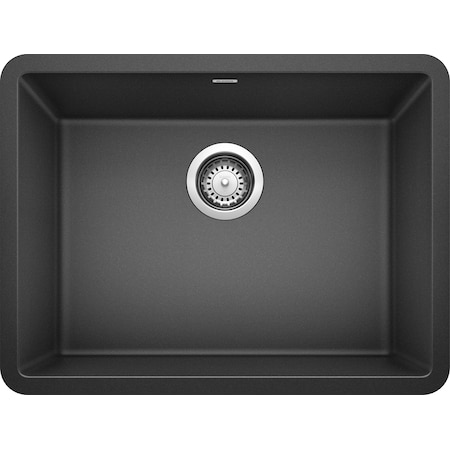 Blanco Precis Silgranit 24" Single Bowl, Anthracite, Undermount Mount, 0 Hole 522258