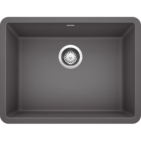 Blanco Precis Silgranit 24" Single Bowl Undermount Kitchen Sink - Cinder 522412