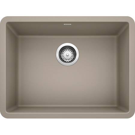 Blanco Precis Silgranit 24" Single Bowl Undermount Kitchen Sink - Truffle 522417