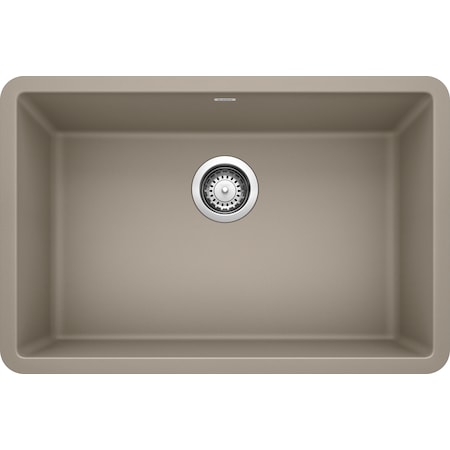 Blanco Precis Silgranit 27" Single Bowl Undermount Kitchen Sink - Truffle 522432