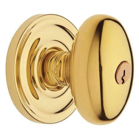 Baldwin Full Dummy Door Knobs Unlacquered Brass 5225.031.FD