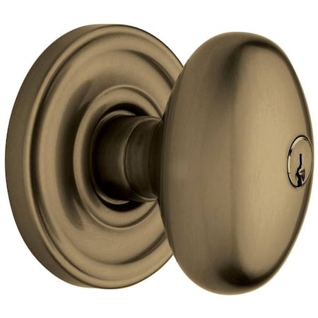 Baldwin Full Dummy Door Knobs Antique Brass 5226.050.FD