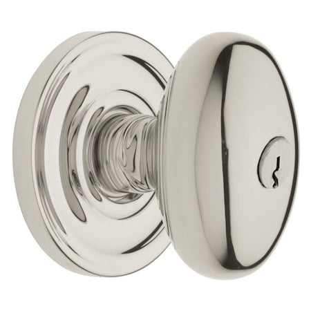 Baldwin Entry Door Knobs Lifetime Bright Nickel 5228.055.ENTR