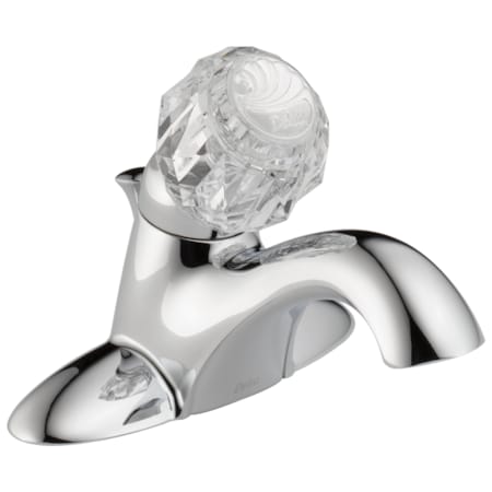 Delta Single Handle Centerset Lavatory Faucet, 4" Mount, Chrome 3-hole 4" installation Hole 522-MPU-DST