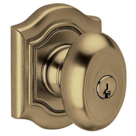 Baldwin Full Dummy Door Knobs Antique Brass 5237.050.FD