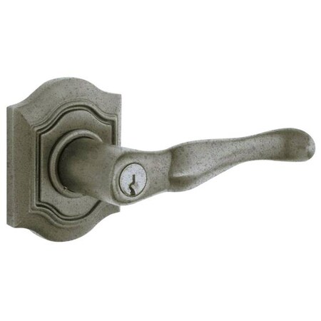 Baldwin Entry Door Levers Distressed Antique Nickel 5237.452.RENT