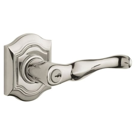 Baldwin Entry Door Levers Lifetime Bright Nickel 5239.055.LENT