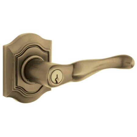 Baldwin Entry Door Levers Antique Brass 5241.050.LENT