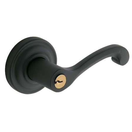 Baldwin Entry Door Levers Satin Black 5246.190.LENT