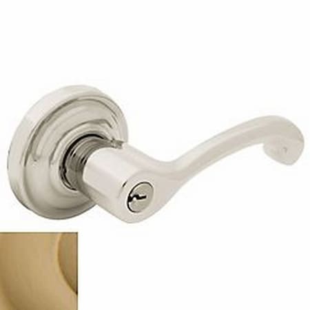 Baldwin Entry Door Levers Vintage Brass 5248.033.LENT