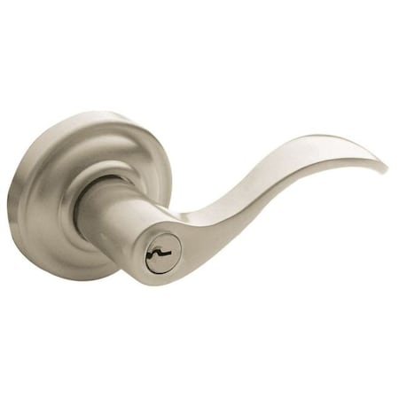 Baldwin Estate Entry Door Levers Lifetime Satin Nickel 5255.056.LENT