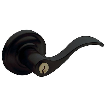 Baldwin Entry Door Levers Satin Black 5256.190.LENT