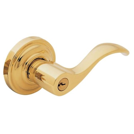Baldwin Estate Entry Door Levers Unlacquered Brass 5258.031.LENT