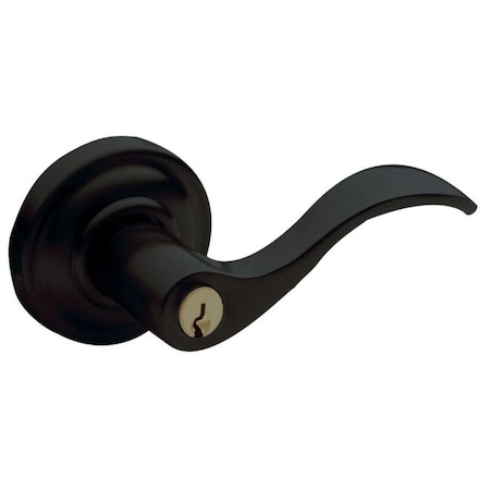 Baldwin Entry Door Levers Satin Black 5258.190.LENT