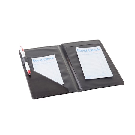 Tablecraft Blk Order Hldr, 2 Fold, 5.1"X8.5 52585BK