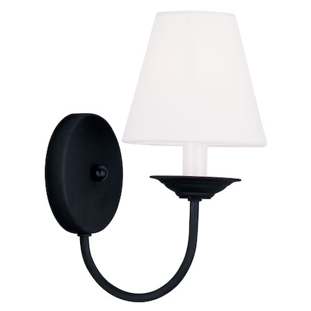 Livex Lighting Mendham 1 Light Black Wall Sconce 5271-04