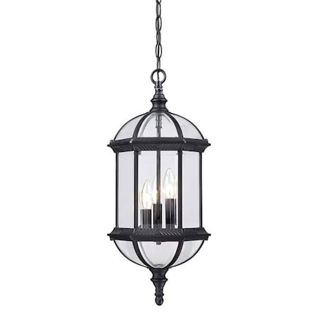 Acclaim Lighting Hanging Light, Matte Black, 3-Light, Height: 22-1/4" 5274BK