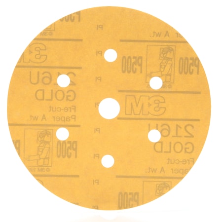 3M Hookit Gold Disc DF216U, 01072, 6", P, PK400 01072