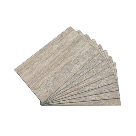 Palisade Vinyl Wall Tile 25.6"L x 14.8"W in Grecian Earth, PK8 53001