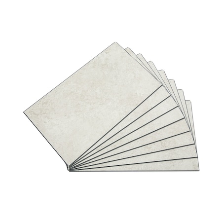 Palisade Vinyl Wall Tile 25.6"L x 14.8"W in Rain Cloud, PK8 53007