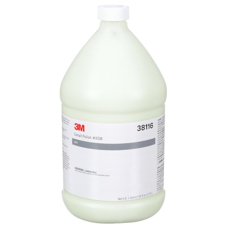 3M Detail Polish 00208,38116, 1 gal (US), PK4 38116
