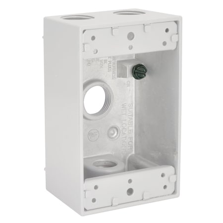 Bell Outdoor Weatherproof Electrical Box, Gang Box Type, Aluminum 5321-1