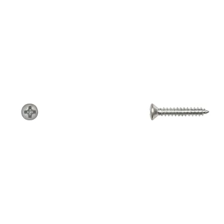 Disco Sheet Metal Screw, #6 x 3/4 in, Zinc Plated Steel Oval Head Phillips Drive 534PK