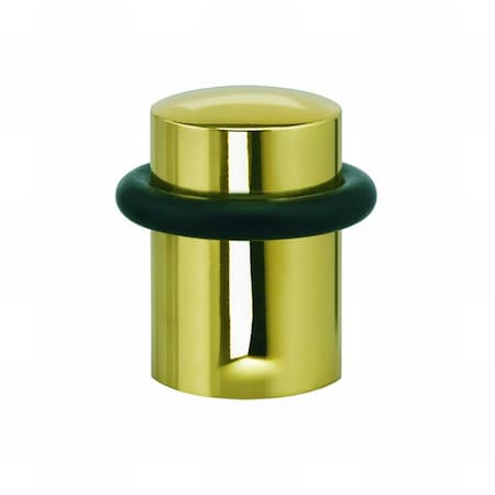 Omnia Floor Door Stop Bright Brass 1-1/4" 7001.3