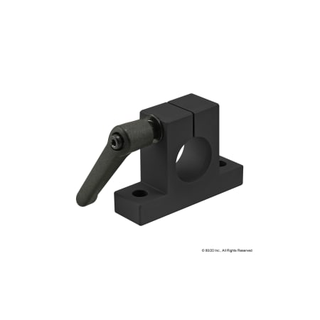 80/20 Black 15 S 1" Horizontal Quick Clamp 5370-BLACK