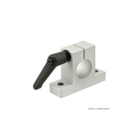 80/20 QuickClamp, Aluminum, Silver, 21/8in, 7/8in 5370