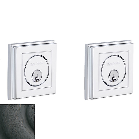 Baldwin Estate Distressed Oil Rubbed Bronze Deadbolts 8261.402