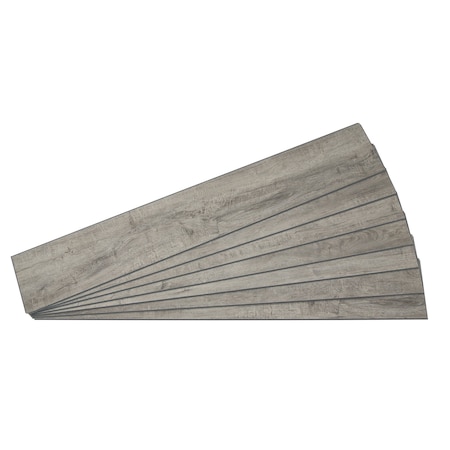 Palisade Vinyl Wall Plank 47.7"L x 7.2"W in Gray Oak, PK7 54080