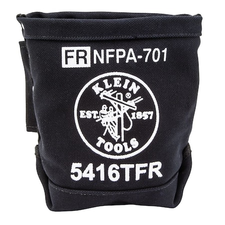 Klein Tools Canvas Bolt Bag, Flame-Retardant, #4 Flame Resistant Canvas, 9" Height 5416TFR