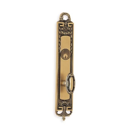 Omnia LH 294 Knob 54000 Plate Storeroom 234BS Mortise Lock Shaded Bronze 54294EW00L4